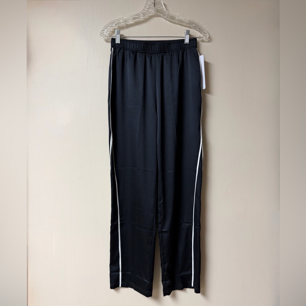 RHONE Black Joggers with White Stripes